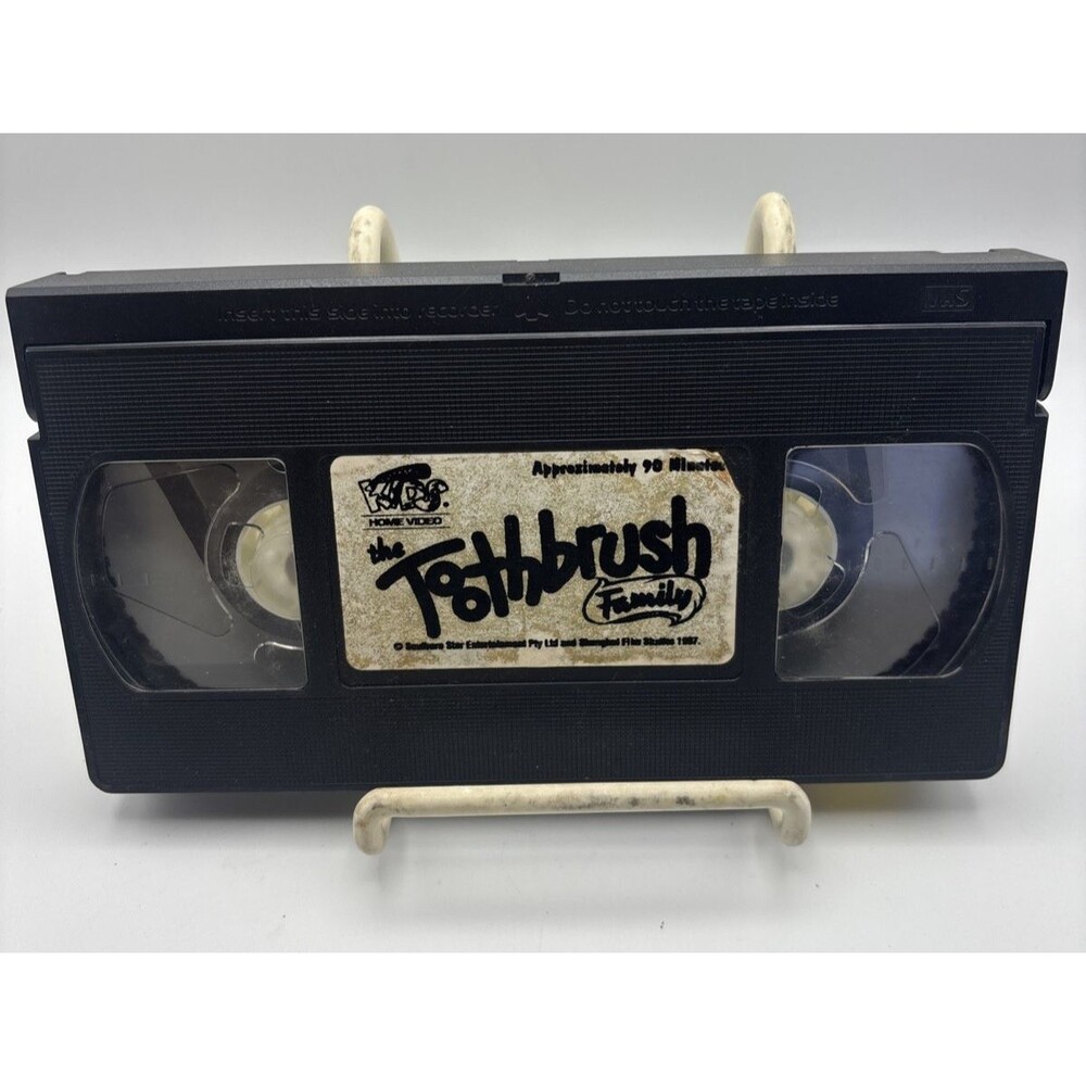 The Fresh Adventures of the Toothbrush Family VHS 1998 Just For Kids-Rare